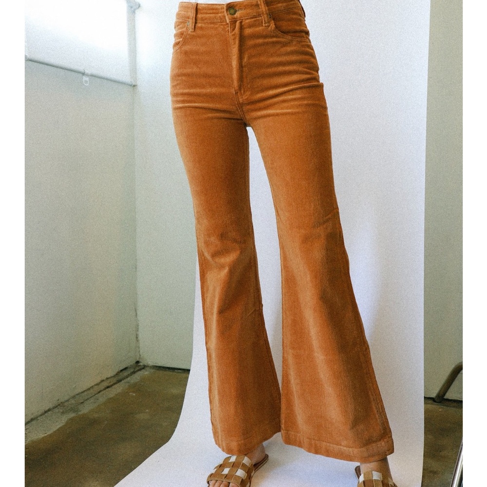 ROLLA'S Tan Corduroy Flare Pants
